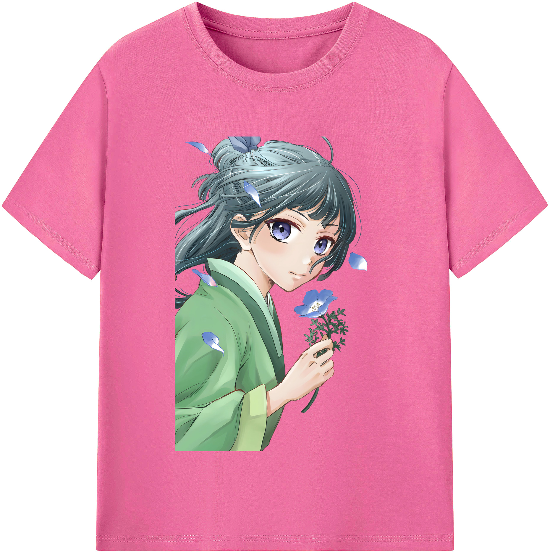 （画像用） 薬屋のひとりごと The Apothecary Diaries レディースカジュアルプリントTシャツ（綿100％）